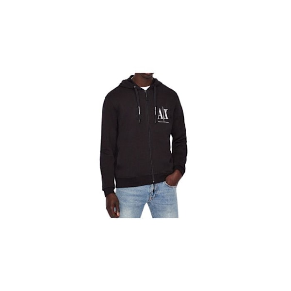 Tröja - Armani Exchange - Modell 273244 - Huvudfärg Vit - Långa ärmar - Huva Svart-1 XXL