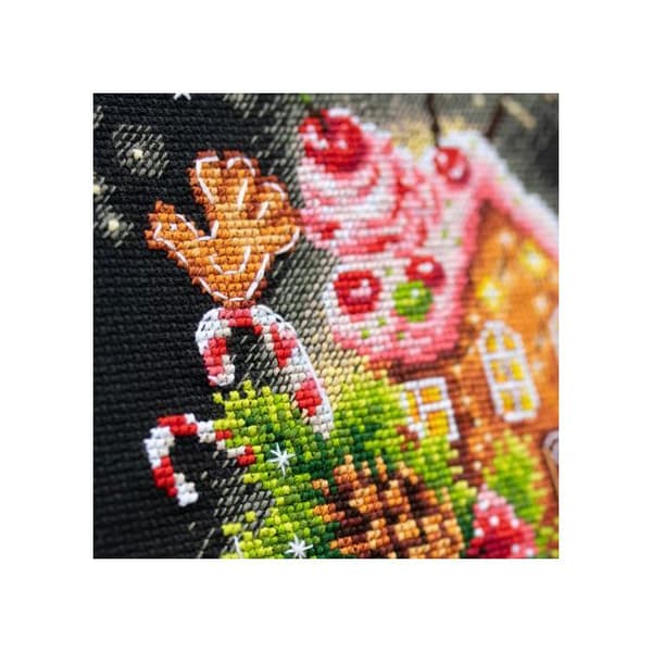 Kit för korsstygn Magic Needle - Julgodis 18x28 cm