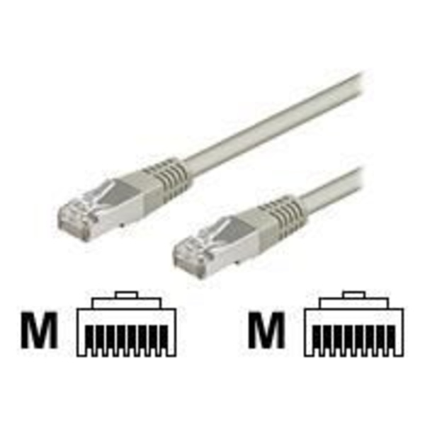 CAT 5e nätverkskabel - Wentronic - RJ-45 (M) - RJ-45 (M) - 20 m - FTP - Grå