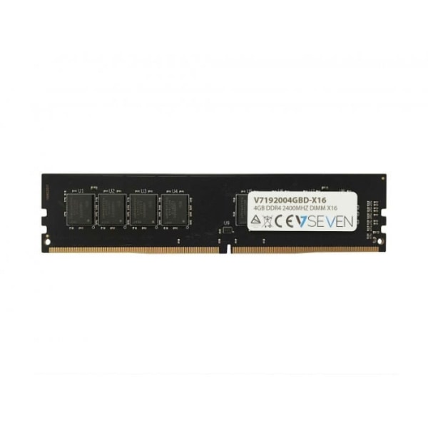 V7 V7 V7192004GBD-X16 RAM-modul - 4GB - DDR4-2400/PC4-19200 DDR4 SDRAM - CL17 - 1,20V - Icke-ECC
