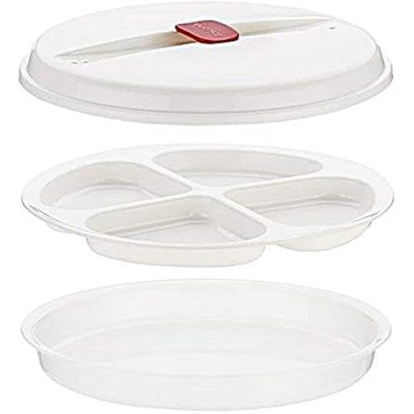 Tallrik för omeletter och ägg - Tescoma - Purity Mikrovågsugn - Plast - Blandade färger - 25,7 x 21,3 x 5,2 cm Blandade färger