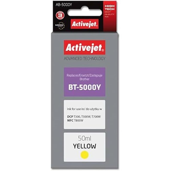 Activejet AB-5000Y bläckpatron 1 st(s) Kompatibel High Yield (XL) Gul