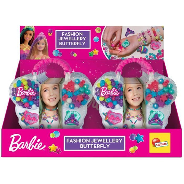 Smyckeslåda - LISCIANIGIOCHI - Barbie Fjäril - Från 8 år Rosa