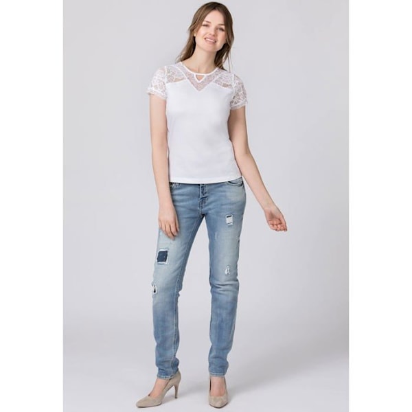 Chemisier - blus - tunika Stockerpoint - FERNA VIT-5-XL - T-shirt Fernanda Blus Dam Vit XL