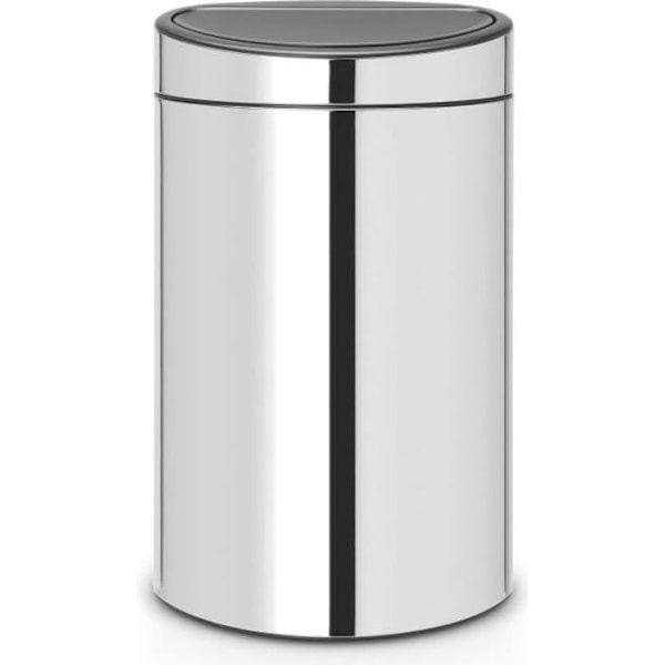 Brabantia TOUCH BIN NY soptunna, 40L, INvändig PLASTHOPPA - BRILJANT STÅL 112881 Glans stålgrå