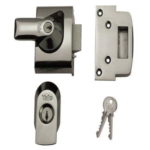 Yale Locks BS2 säkerhetslås uppfyller brittiska standarder Chrome Visi 40 mm (Import från Storbritannien)