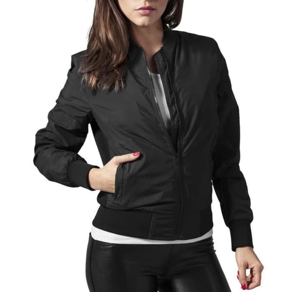 Urban Classics Dam - LJUS JACKA svart - M