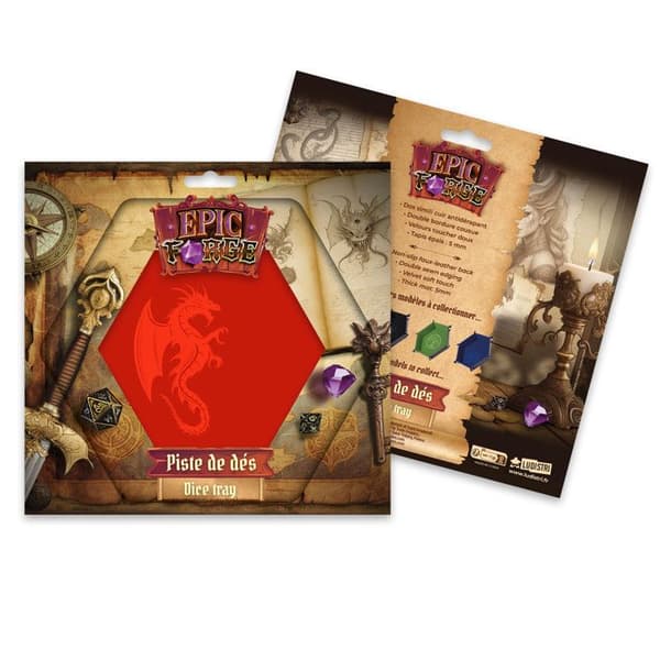 Epic Forge Tärningsspår Draken – Spelaccessoar, röd Röd