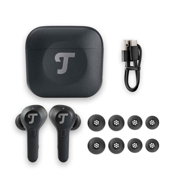Trådlösa hörlurar - TEUFEL - AIRY TWS PRO - Hybrid-ANC - Bluetooth 5.2 - IPX4 Vit