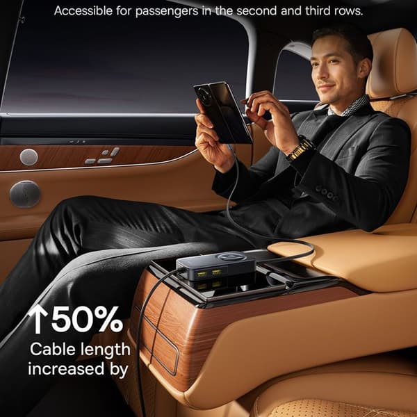 Bil laddare - BASEUS - PrimeTrip VW1 - 105 W - USB Typ-C - Svart Svart