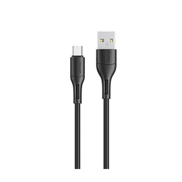 USAMS 1m Snabbladdnings Micro-USB Kabel Svart