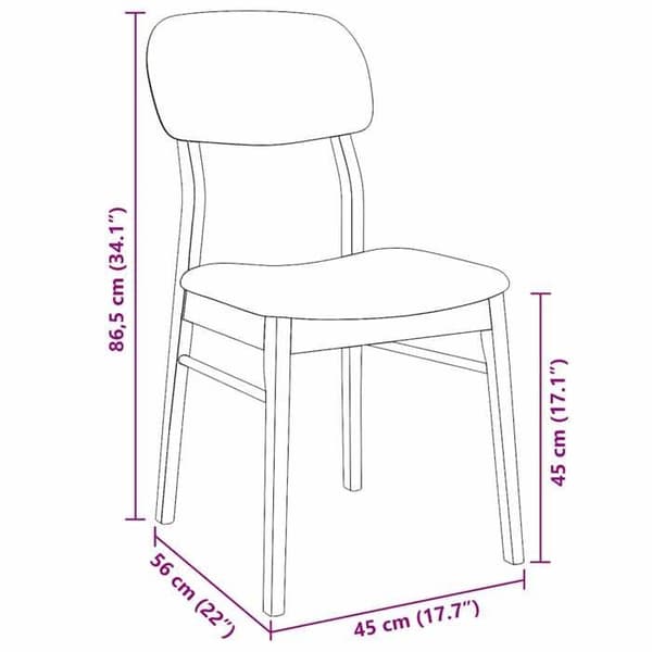 vidaXL Matstolar med kuddar 2 st vit massiv gummiträ, middagsstol, stol, soffstol, stolar 4102527