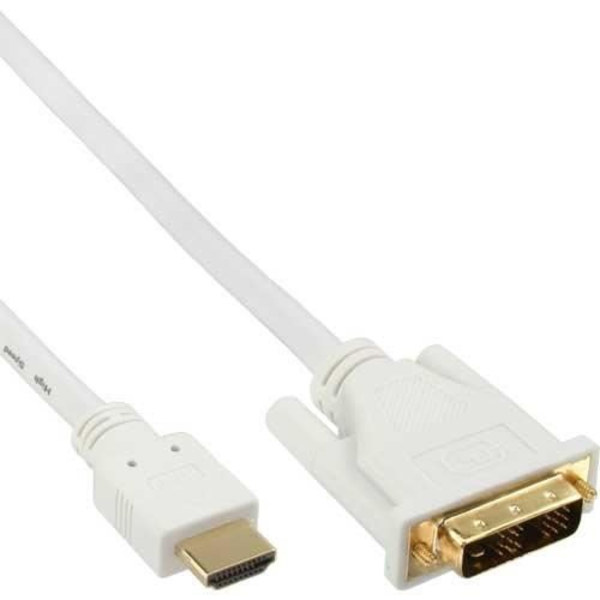 InLine Kabel, HDMI hane till DVI (18 + 1) hane Svart 5 m Svart - 17665U