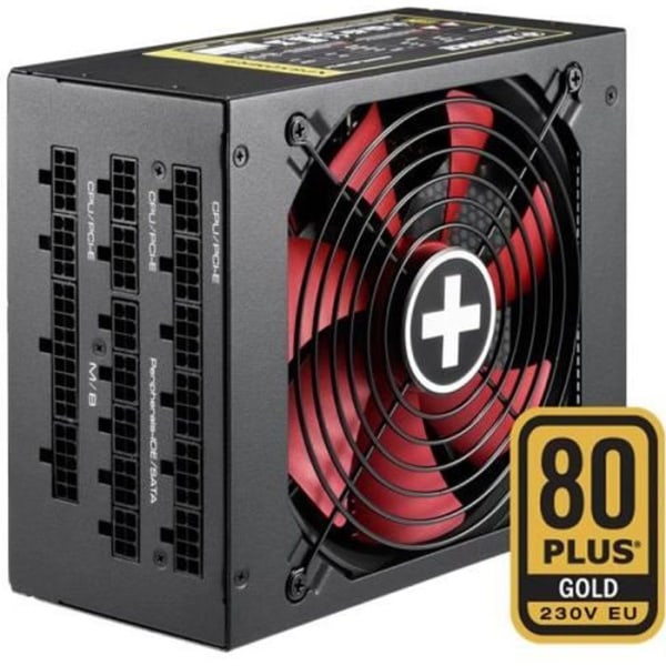 Xilence Performance X-serien XP1050MR9 Strömförsörjning (intern) ATX12V 2.4 80 PLUS Guld AC 220-240V 1050 Watt PFC... Svart