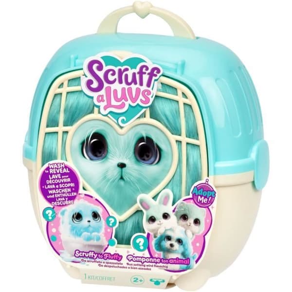 Plushdjur - SCRUFF A LUVS - Furry boll - Blå Blå