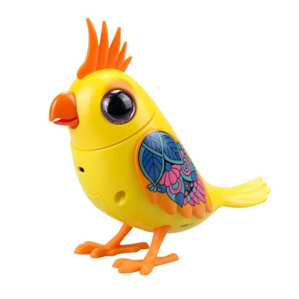 SILVERLIT DIGIBIRDS Interactive Bird - Whistles 60 Nursery Rhymes - Reagerar på röst och rör sig realistiskt Flerfärgad