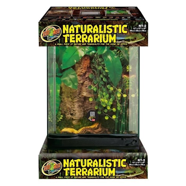 Zoomat glasterrarium - B30 x d30 x h46 cm Svart