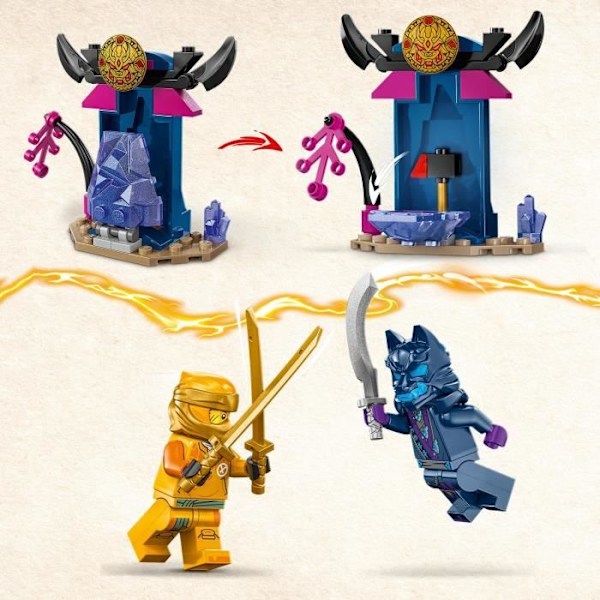 LEGO® 71804 NINJAGO Arins kamprobot, Ninja leksak med Arin Minifigurer med mini-Katana och robotar Flerfärgad