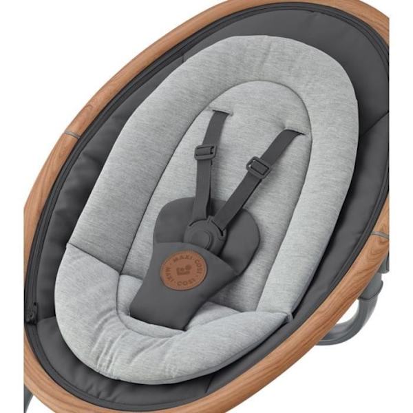 MAXI-COSI Cassia Elektrisk och musikalisk babygunga, från födseln till 6 månader, Essential Graphite Essentiell grafit
