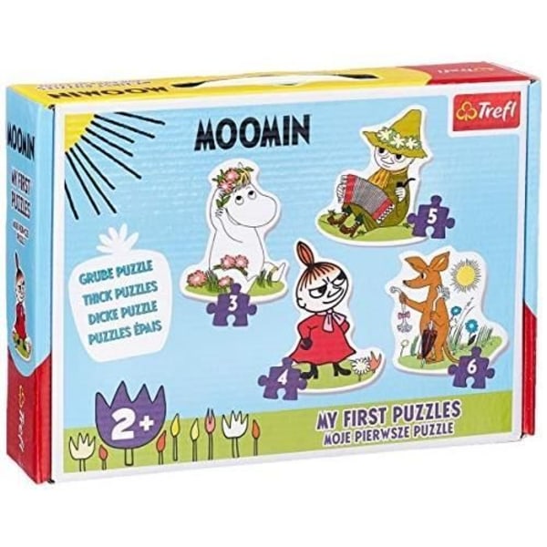 Pussel Beby - TREFL - MOOMINS - 4 oberoende set - Mindre än 100 bitar - Flerfärgad Flerfärgad