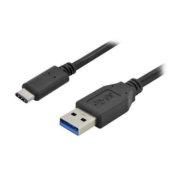 Superspeed USB Typ C till USB Typ A Adapterkabel 1 m Svart