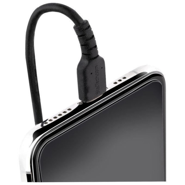 USB-C till Lightning-kabel - StarTech.com - 50 cm - Svart - MFi-certifierad - Snabbladdning