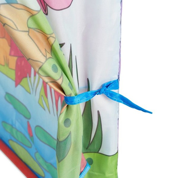 Relaxdays Jungle Lektält för barn, Safari barntält, Djur, Färgglatt 3 år Tyg HxBxD: 102 x 72 x 95 cm, Färgad Färgad