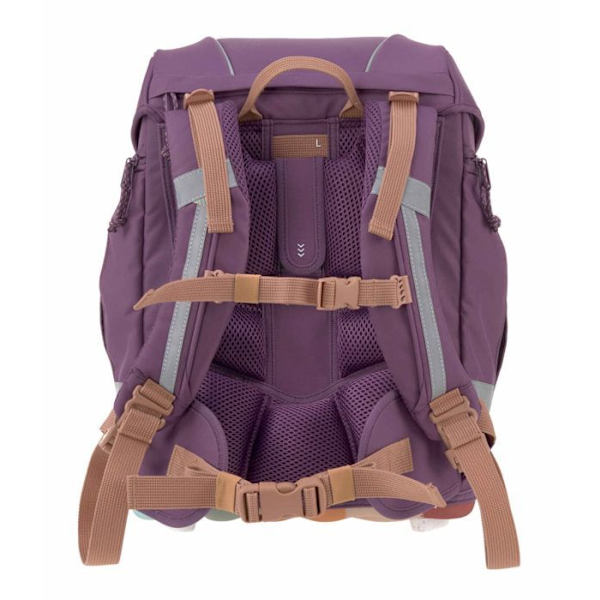 Skolryggsäck - Lässig - Skolset Boxy Unique 161285 - Lila - 100% polyester - Grundskola lila