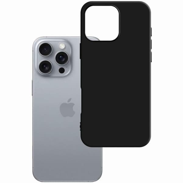 Coque MattCase 3MK för iPhone 16 Pro i svart Svart