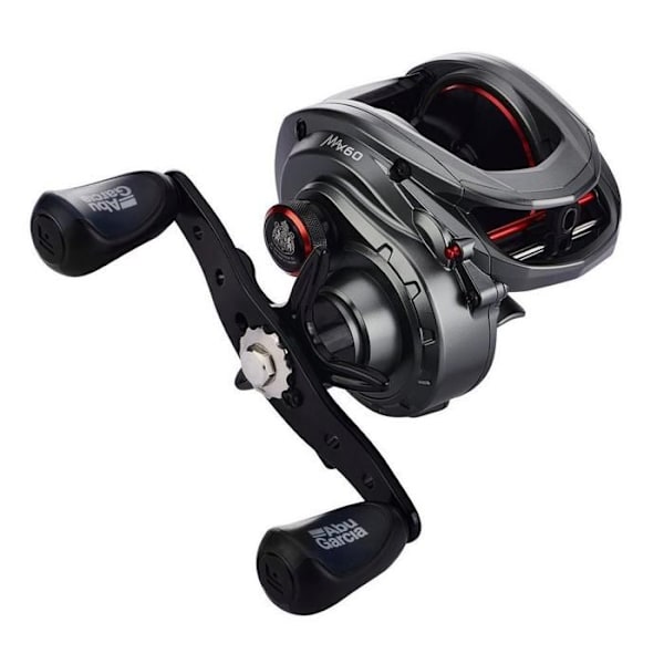 Moulinet casting - Abu Garcia - MAX4-LP-61 - 4 kullager - Spole i aluminium - Predatorfiske grå/röd