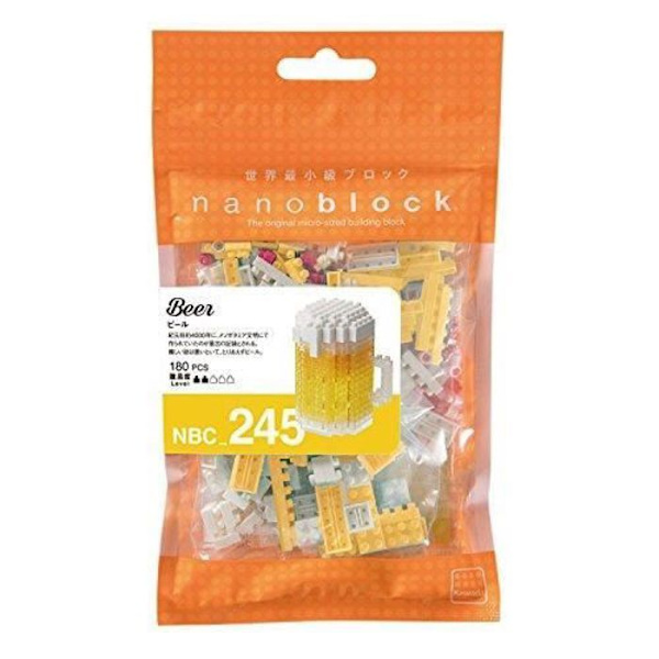 Byggsats - NANOBLOCK - NBC-245 - Flerfärgad - Ölmotorcykel i miniatyr Flerfärgad