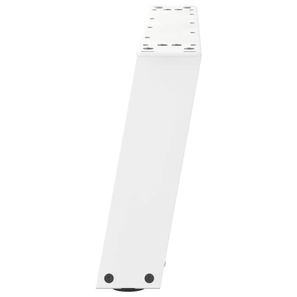 vidaXL U-formade bordben 2 bitar Vit 60 x (30-31) cm Stål 4012749