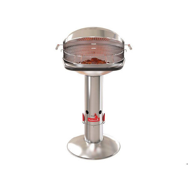 Kolgrill - BARBECOOK - LOEWY 50 SST - Quickstart® - 10 personer - Rostfritt stål Grå