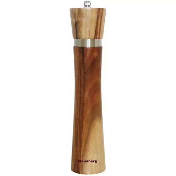 Salt- och pepparkvarn - KLAUSBERG - KB-7592 - Akacia - 25 cm - Keramisk mekanism Naturligt akaciaträ