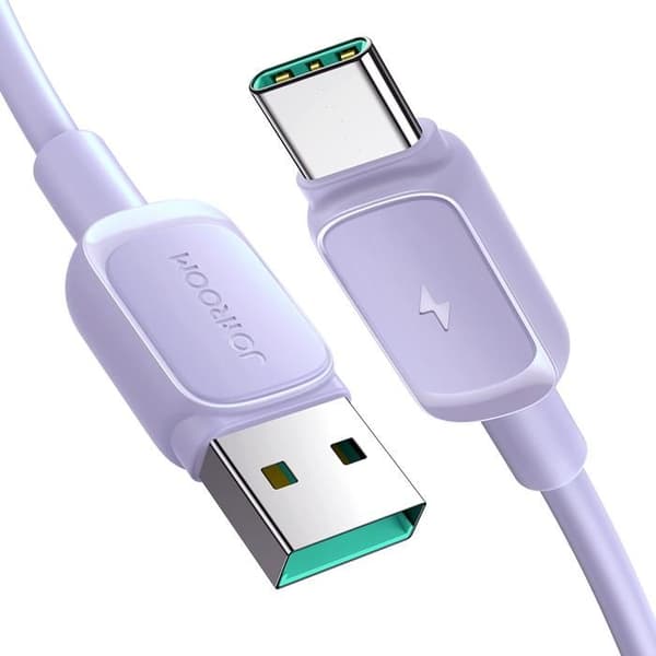 USB-A - USB-C-kabel 3A 1,2 m lila