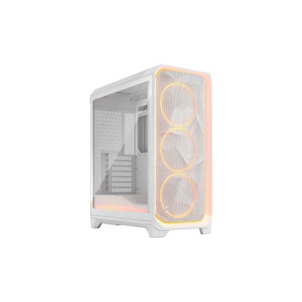 PC-chassi - FRACTAL DESIGN - Meshify 3 Ambience Pro RGB - E-ATX (277 mm) - 3 fläktar - USB Typ C 20 Gbps - Vit