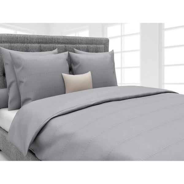 Duntäcke - Heckett Lane - Perkal David 260 - 100% percale bomull - 260 x 220 cm - Gris argenté Silvergrå