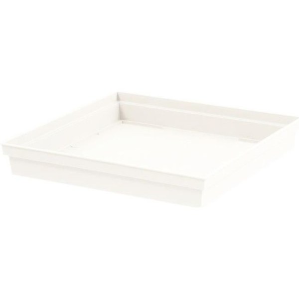 EDA Tuscany fyrkantigt fat - 32,6 x 32,6 x H 4,9 cm - Vit Vit