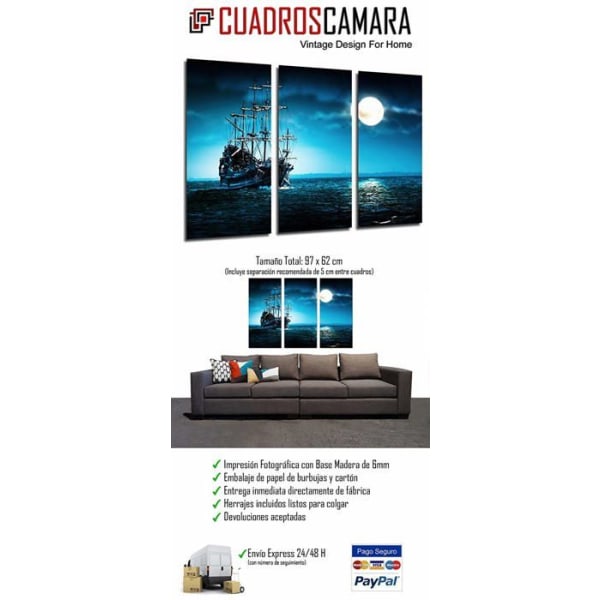Målning - canvas Cuadros cámara - PST26445 - Flerfärgad affisch fotoram 97 x 62 cm