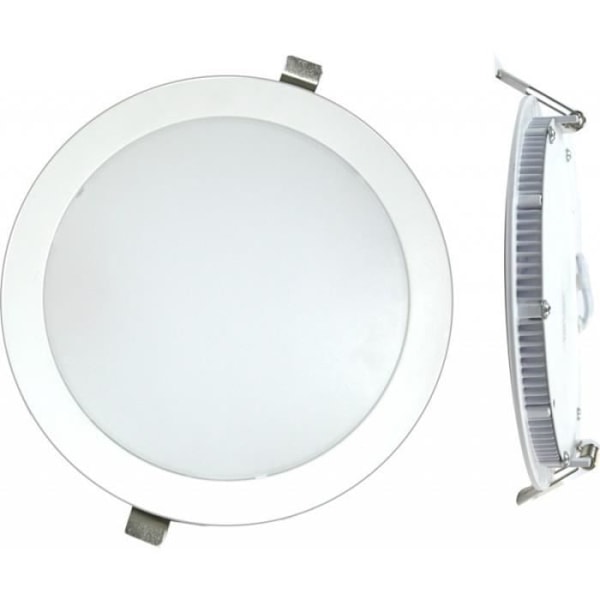 Rund inbyggd LED-spot 18W 6000K VIT - SILVER ELECTRONICS - 6279-DI Vit