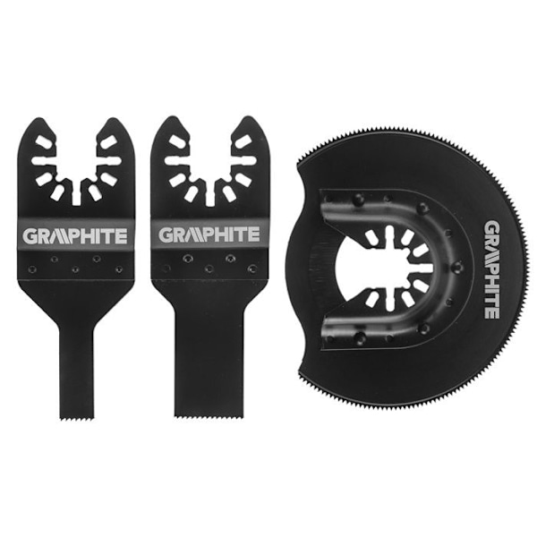 Metallsågblad - GRAPHITE - 3 stycken - Hållbara material - Mångsidig användning - Skärprecision