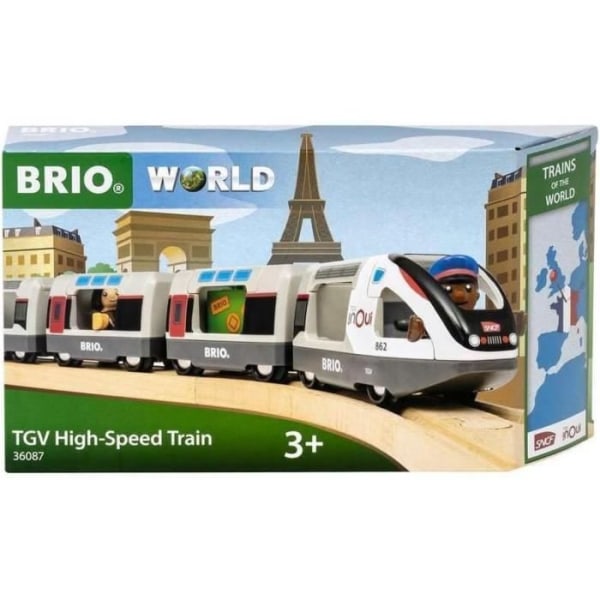 TGV INOUI SNCF tåg - BRIO - Träbana - från 3 år - 36087