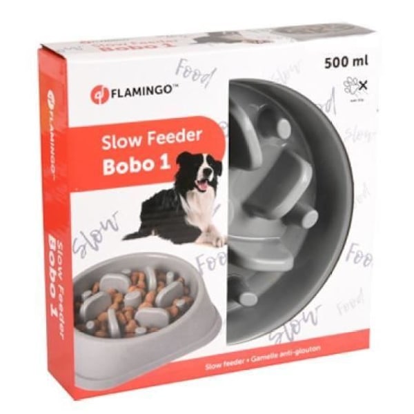 Antifrossande skål - FLAMINGO - BOBO 1 - 500 ML - Ø 17 cm - Grå Grå