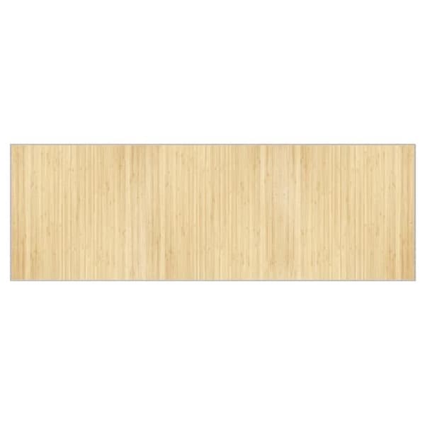 vidaXL Rektangulär matta ljus naturlig 100x300 cm bambu, vardagsrumsmatta, köksmatta, rektangulär matta, matta av 376951