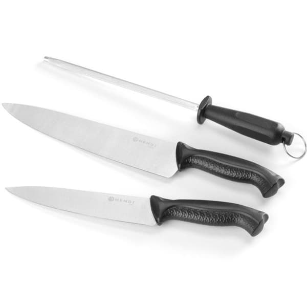 Kockknivset på 18 och 24 cm med slipsten
