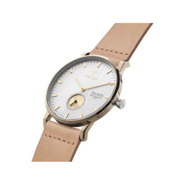 Klocka - Traser - Ladytime - Syntetiskt läder - Silverfärgad - Analogisk Tan, Silver