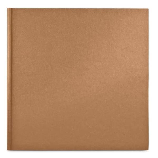 Fotobok - Brun - 30 x 30 cm - 80 sidor - Kraftpapper - Bambu papper kastanj
