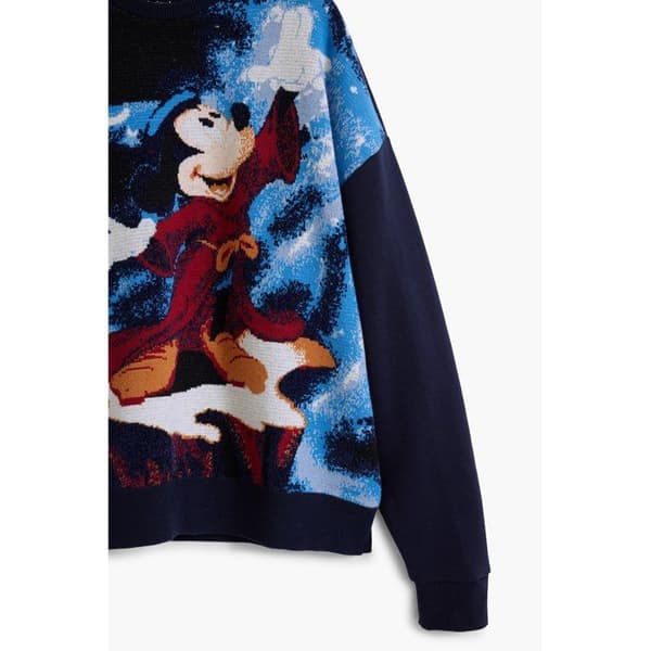 Sweatshirt dam Desigual Fantasy Mickey marinblå/blå M
