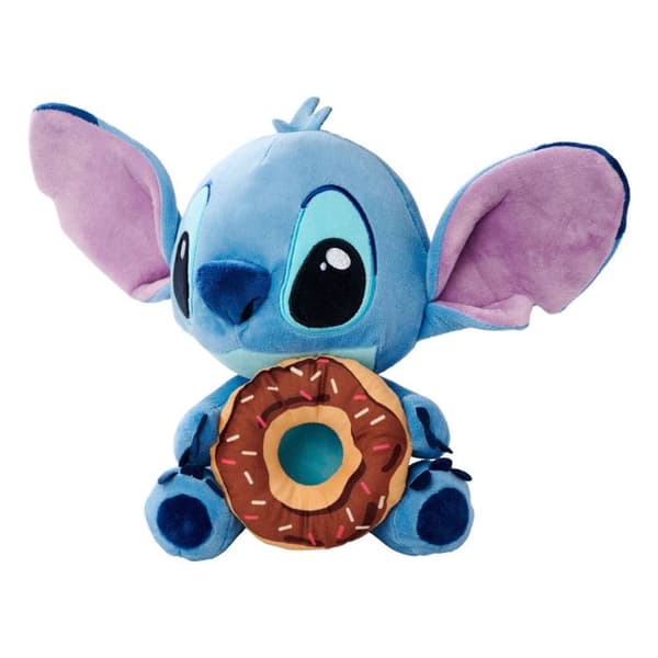 Simba - Lilo & Stitch - Plush Stitch med Donut 25 cm blå