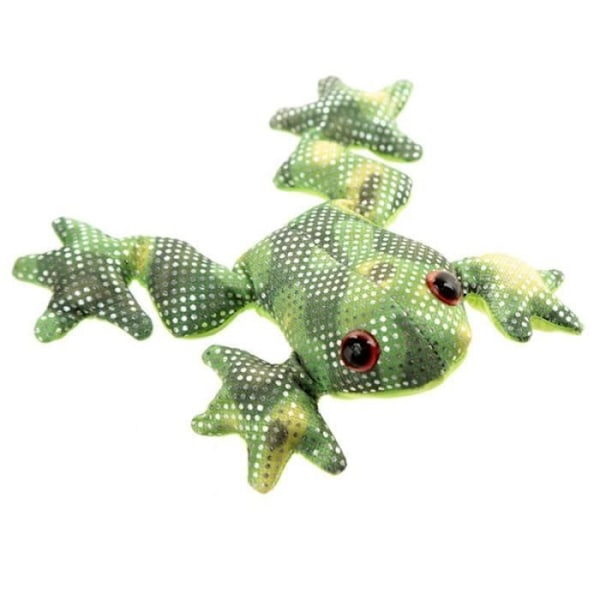 Figurindjur sable Groda Puckator - blå/rosa/grön - 10 cm